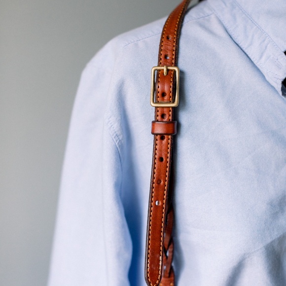 Leather Handmade Saddle Bag - Burgundy  - UNIQUE - Picture 7 of 15